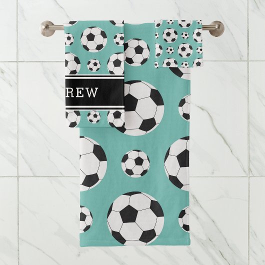 Joueuse de soccer turquoise boules Motif enfant ga
