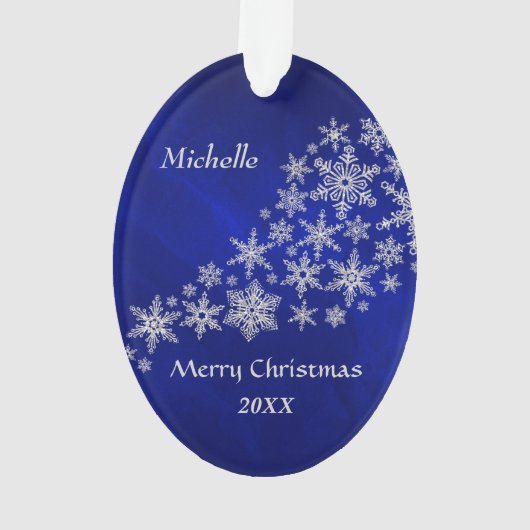 Joueuse de tennis Blue Silver (dos)