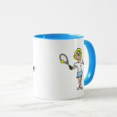 Joueuse de tennis de Blonde Mug (Devant droit)
