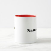 Joueuse de tennis de cheveux Brown foncé Mug (Centre)