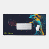 Joueuse de tennis frappant la balle (Clavier et souris)