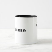 Joueuse de tennis Silhouette Mug (Centre)
