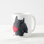 Joueuse écossaise Terrier Valentine Mug (Devant droit)