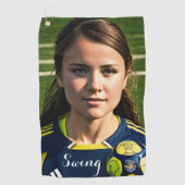 Joueuse sportive Swing Golf Serviette (Devant)