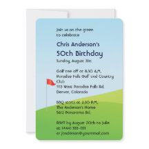 Jouez au golf la cinquantième invitation