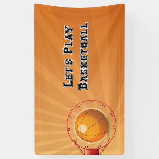 Jouons à Basketball bannière (Vertical)