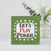 Jouons à la carte de voeux Poker (Debout devant)