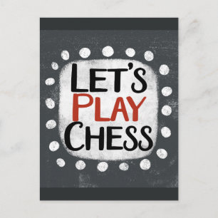 Jouons à la carte postale des échecs