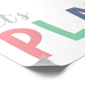 Jouons à la salle de jeu pour filles Poster (Coin)