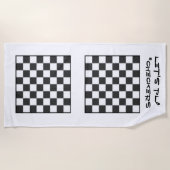 Jouons à la serviette de jeu - Checkers (Devant)