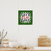 Jouons au golf Poster Wall Art (Cuisine)