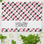 Jouons aux cartes Serviette de cuisine (Plié)