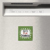 Jouons Dominoes Refrigerator Magnet (In Situ (Lave-vaisselle))