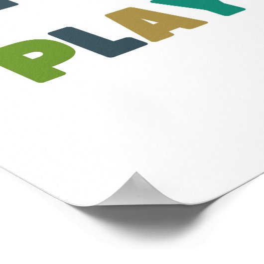 Jouons. enfants Poster & Prints (Coin)