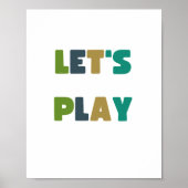 Jouons. enfants Poster & Prints (Devant)