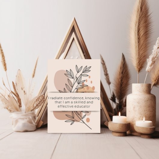 Jour 15 Affirmation de l'enseignant Carte santé me