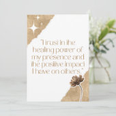 Jour 16 Affirmation des infirmières Carte quotidie (Debout devant)