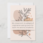 Jour 3 Affirmation de l'enseignant Carte de santé (Devant)