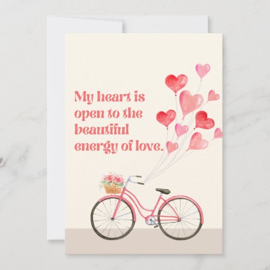 Jour 5 Manifeste de coeur Love Carte d'Affirmation (Devant)