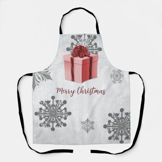 Jour cadeau de Noël rouge tablier (Recto)