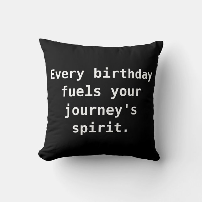 Jour d'anniversaire des oreillers décoratifs (Recto)