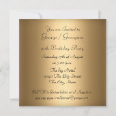 Jour d'anniversaire en peau de léopard Invitation (Dos)