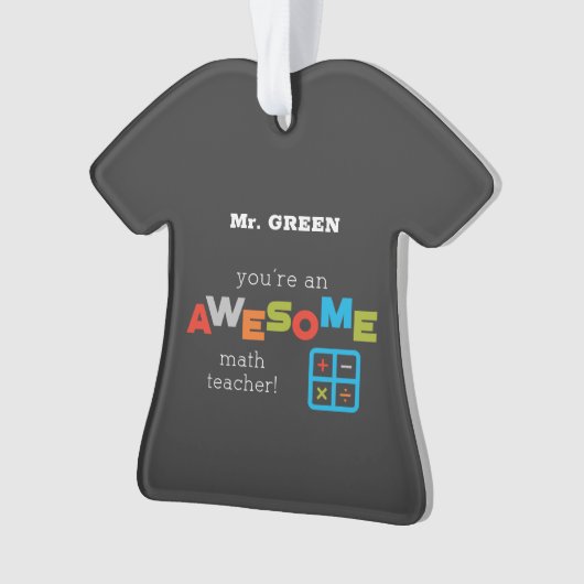 Jour d'appréciation de l'enseignant de mathématiqu (devant)