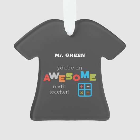 Jour d'appréciation de l'enseignant de mathématiqu (dos)