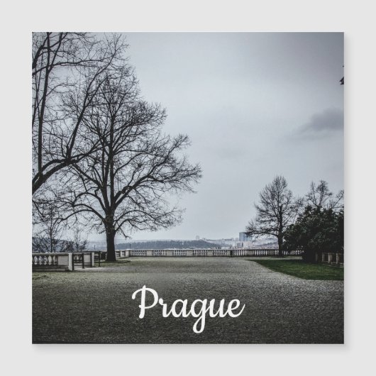 Jour d'automne gris à Prague Magnet (Devant)