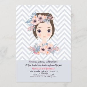 Jour de beauté Anniversaire Fête Invitations