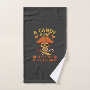 Jour de bonbons Halloween Pirate Crâne Canne