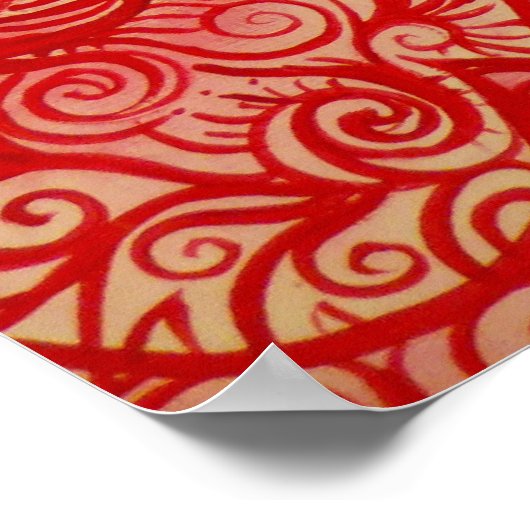 jour de fleur de crâne de sucre de l'art poster mo (Coin)