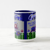 Jour de football Moose & Ostrich Mug (Centre)