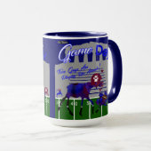 Jour de football Moose & Ostrich Mug (Devant droit)