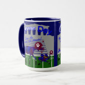 Jour de football Moose & Ostrich Mug (Devant gauche)