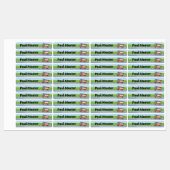 Jour de la brigade des pompiers - 96 étiquettes ét (Feuille)