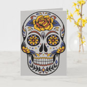 Jour de la carte de voeux morte (Fleur jaune)