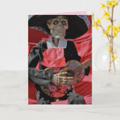 jour de la carte de voeux morte (Fleur jaune)