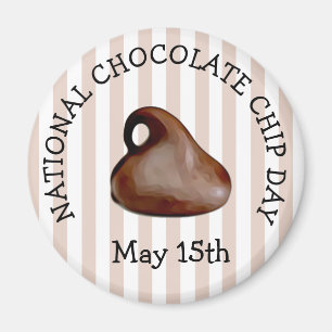 Jour de la chipe au chocolat 15 mai Magnet aliment
