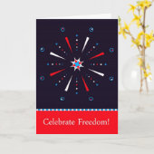 Jour de la Déclaration d'Indépendance carte de (Fleur jaune)