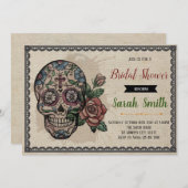 Jour de la douche nuptiale morte 3 invitation (Devant / Derrière)