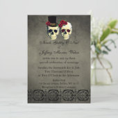 Jour de la Faire-part de mariage de la mariée mort (Debout devant)