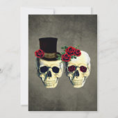 Jour de la Faire-part de mariage de la mariée mort (Dos)