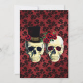 Jour de la Faire-part de mariage de la mariée mort (Dos)