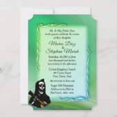 Jour de la Faire-part de mariage verte morte (Devant)