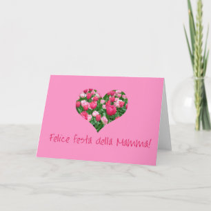 jour de la mère les coeurs de tulipe rose carte it