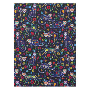Jour de la mort Calaveras Cats nappe