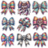 Jour de la mort Coquette Custom-Cut Vinyl Sticker (Devant)