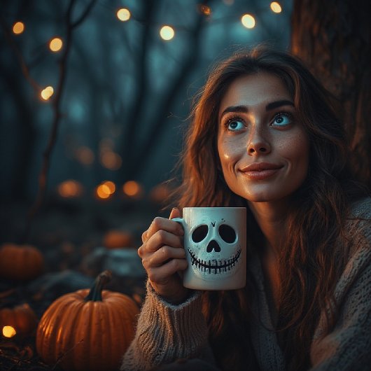 Jour de la mort crâne de sucre face gros-up Mug