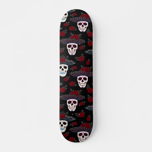 Jour De La Mort Crâne Sugar Skateboard (Devant)